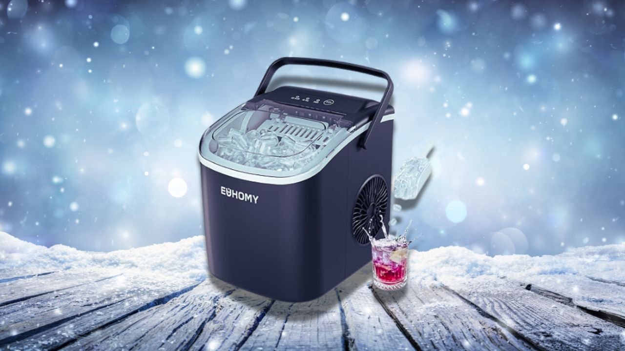 EUHOMY Countertop Ice Maker Machine